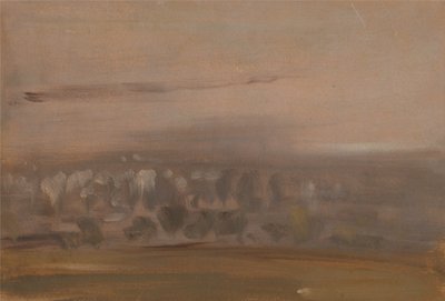 Landscape with Trees on a Slope by Unbekannt Unbekannt